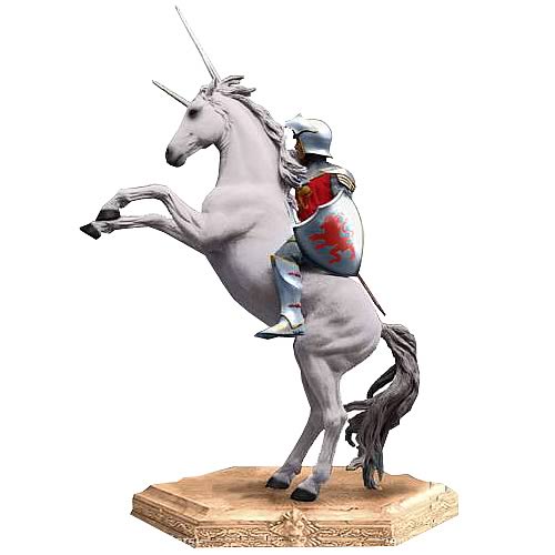 Chronicles of Narnia Peter on Unicorn Statue